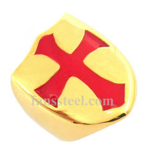 FSR13W01G cross templar knight ring - Click Image to Close